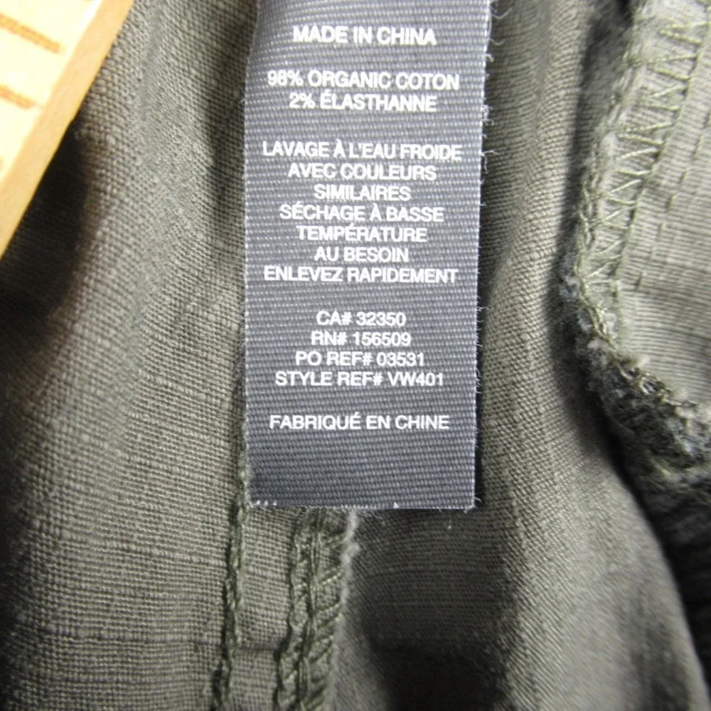 Vuori Ripstop Climber Pant Womens Small Green Camo Drawstring Hiking Utility - Picture 3 of 10